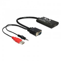 Delock Adaptador HDMI a VGA con Audio