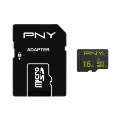 PNY MicroSDHC Performance 16GB + Adaptador SDU16GPER50-EF