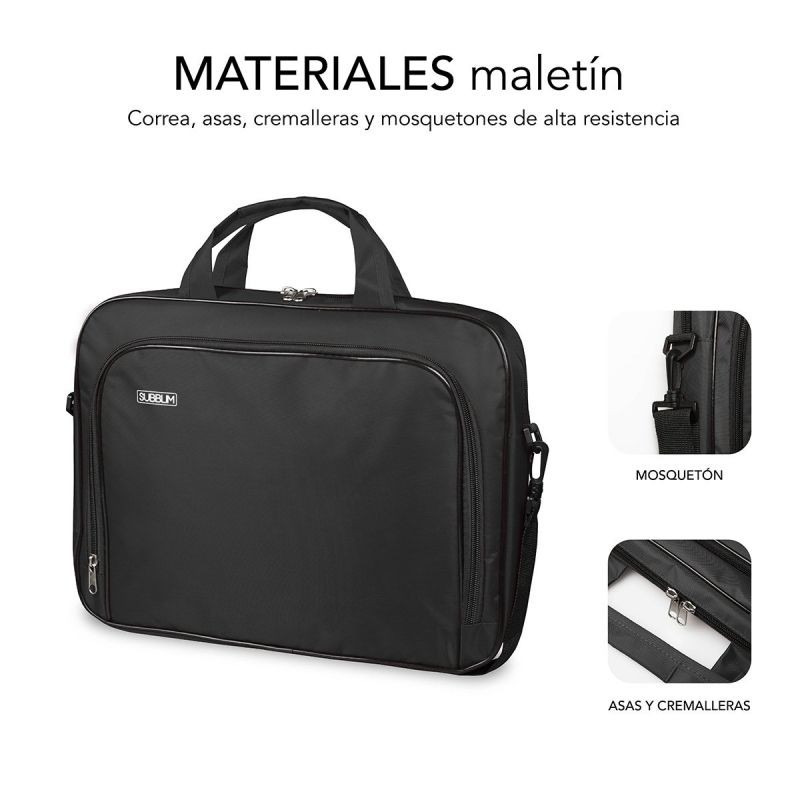 Subblim Maletín para Portátil hasta 14 Gris Oscuro