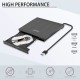 Grabadora de DVD/CD Externa Ultra Delgado Antika USB 3.0 // Capacidad de Corrección de Errores