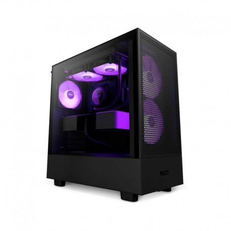 Caja NZXT H5 Flow RGB Midi Tower Cristal Templado USB-C Negro